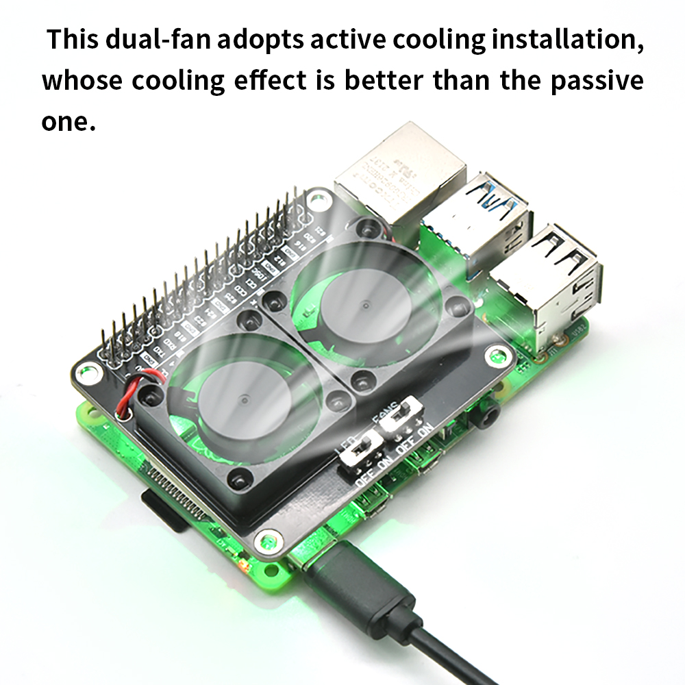 RPI Dual Cooling Fan Shield Wi - Raspberry Pi Water Cooling Kit 评论和价格